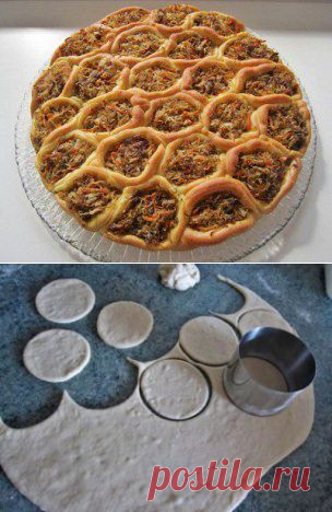 Пирог СОТЫ. С квашеной капустой и мясом.