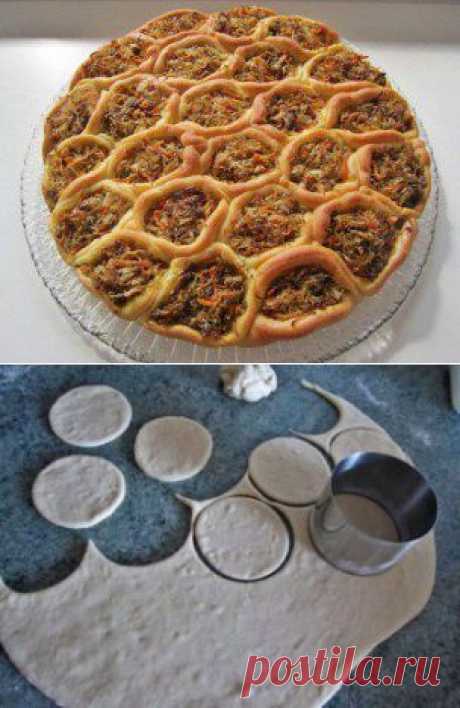 Пирог СОТЫ. С квашеной капустой и мясом.
