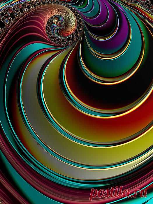 Twisting Rainbow Print by Amanda Moore