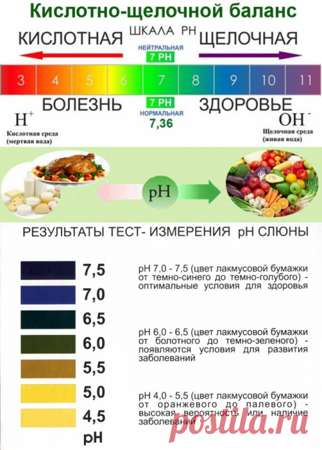 Признаки закисления организма. Как измерить рН слюны и мочи