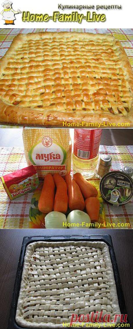 Пирог с морковкой и рыбой -home-family-live.com-рецепты с фото | Кулинарные рецепты