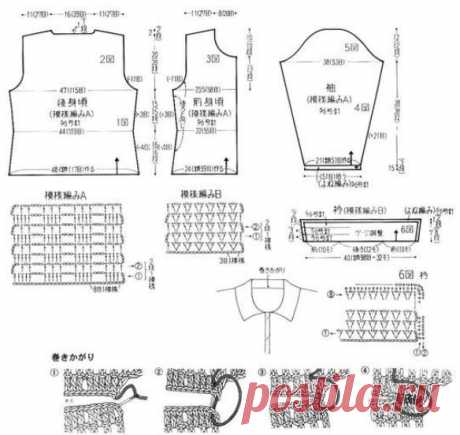 Актуальные модели от японских дизайнеров со схемами - настоящее искусство вязания крючком! | Вязалки Веселого Хомяка | Дзен