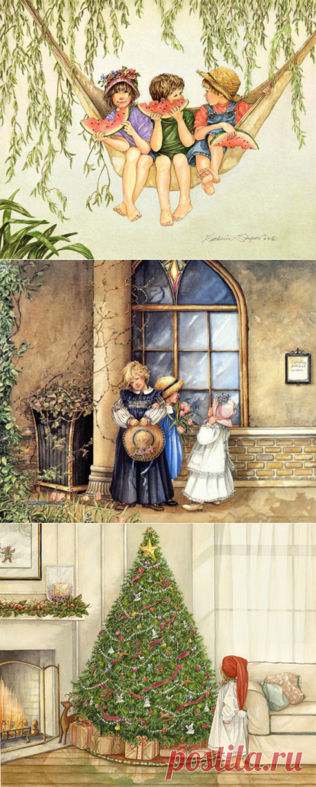 Мир детства. Художник CATHERINE SIMPSON