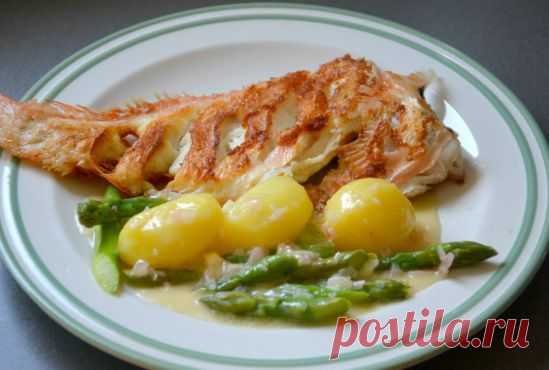 МОРСКОЙ ОКУНЬ ПОД БЕЛЫМ МАСЛЯНЫМ СОУСОМ… | ЕДА Инфо