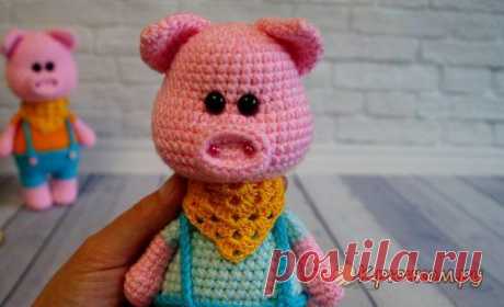 Вязаный поросенок Хрюша крючком из категории Интересные идеи – Вязаные идеи, идеи для вязания