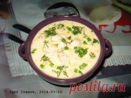 Сырный суп с курицей