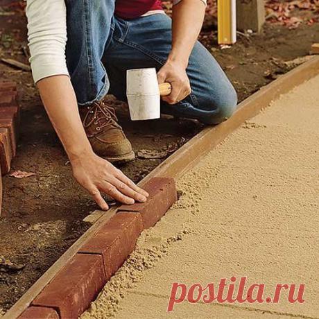 Укладка брусчатки своими руками / Ландшафтный дизайн / 7dach.ru