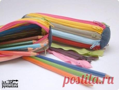 Пенал первоклашке из замков-молний. Мастер-класс