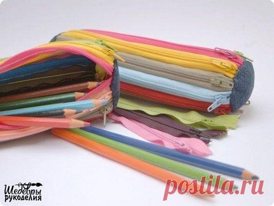 Пенал первоклашке из замков-молний. Мастер-класс