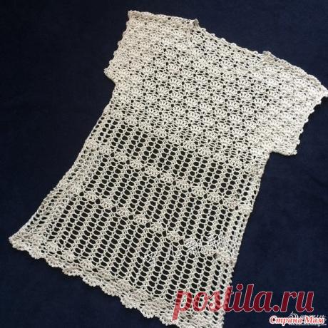 Ажурная туника. с квадратной кокеткой - Все в ажуре... (вязание крючком) - Страна Мам