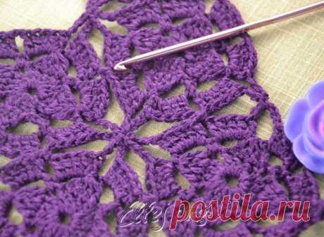 Мотивы для платья Джованы Диас. Безотрывное вязание. | Crochet by Ellej | Вязание крючком от Елены Кожухарь