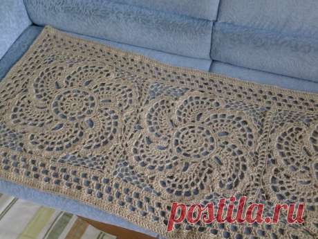 Схема мотива к коврику - запись пользователя Таня в сообществе Вязание крючком в категории Вязаные крючком аксессуары