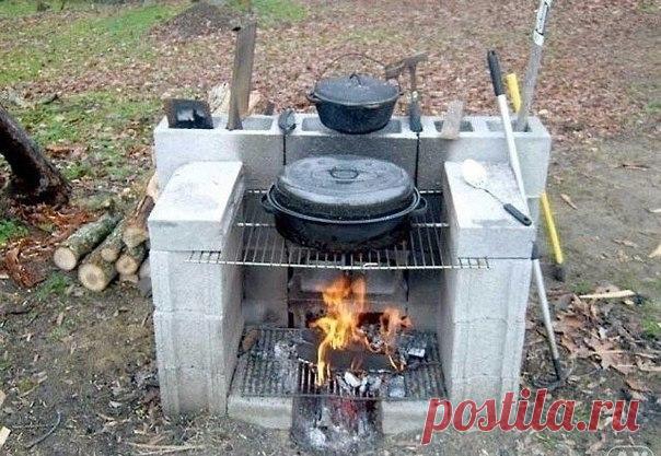 Применение бетонных блоков на даче