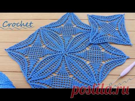 Уникальные КВАДРАТНЫЕ мотивы "Геометрия" вязание крючком🧶 Beautiful Pattern Crochet square motifs
