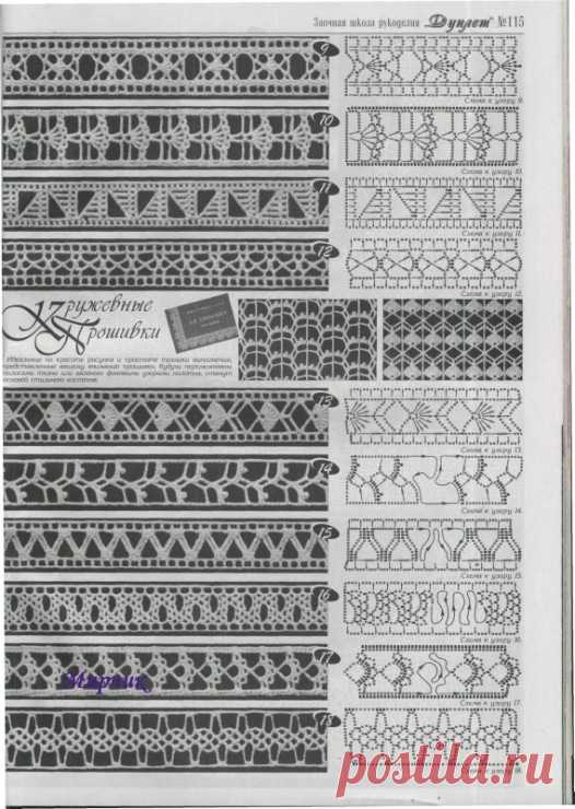 КРУЖЕВНЫЕ ПРОШИВКИ... для декора изделия... ИНТЕРЕСНО...
