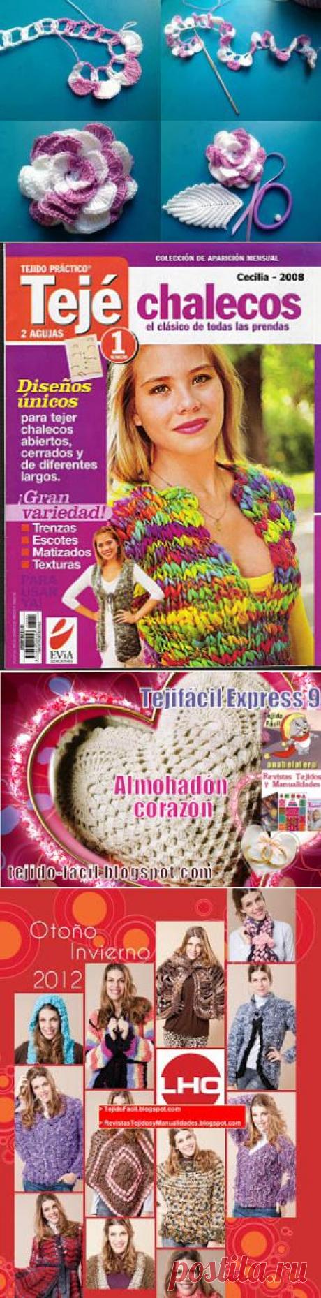 Tejido Facil: Paso a paso: hermosa flor combinada al crochet