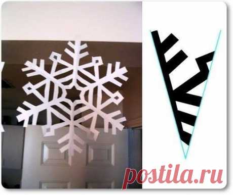 Мобиль из снежинок