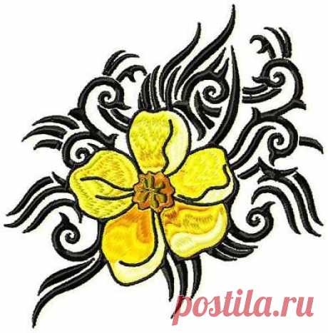 TATTOO FLOWERS 10 MACHINE EMBROIDERY DESIGNS CD 3 SIZES | eBay