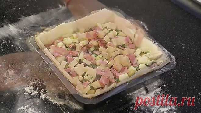 Сытный пирог с картошкой 