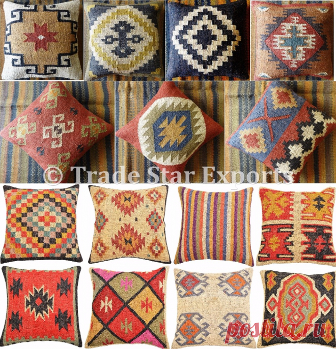 Подушки Kilim Джутовой Ткани Ручной Работы Келим Наволочка Kilim Rug Подушки Покрытия - Buy Product on Alibaba.com