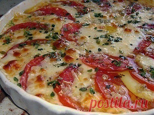 Закуска - "Помидоры с сыром и грибами".
