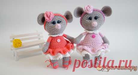 Мышка балерина Настенька крючком (видео и фото мастер-класс) В мастер-классе Вы найдете подробное описание вязания игрушки амигуруми крючком - мышка балерина Настенька. Так же 2 бесплатных видео мастер-класса и пошаговые фотографии.