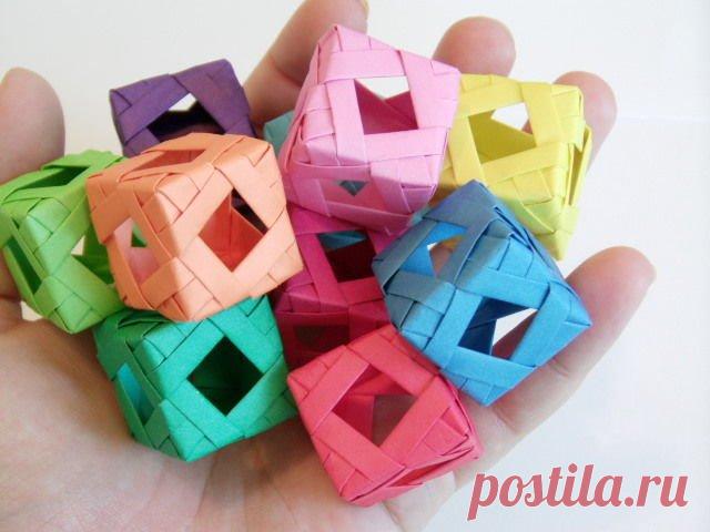 Алмазный оконный куб (модульное оригами): 3 шага (с изображениями)