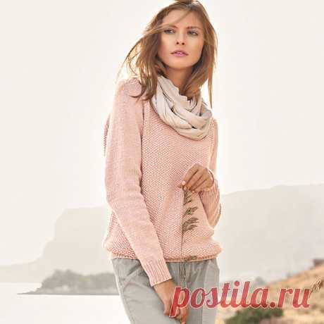 Свитер жемчужным узором спицами – 9 женских и мужских схемы с описанием и видео МК — Пошивчик одежды