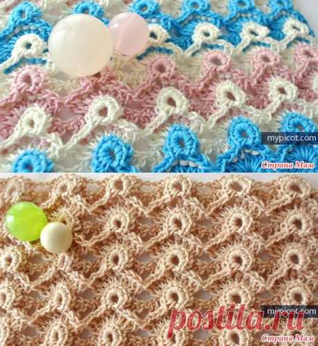 Шедевры крючком 68. Эффектный узор. Мастер-класс. - Вязание - Страна Мам