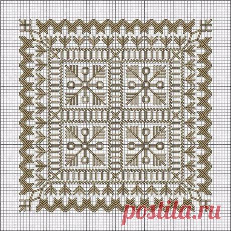 Красивая вышивка — идея + схемы