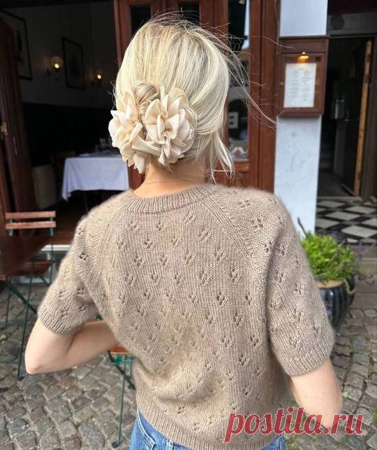 Реглан снизу: футболка с описанием и схемой. | Ольга Прилуцкая, вязание - это модно | Дзен