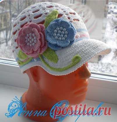 МК летняя кепка для девочки