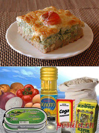 Пирог из консервированной рыбы - невероятно вкусный и сытный , с сочной рыбной начинкой и нежным тестом.