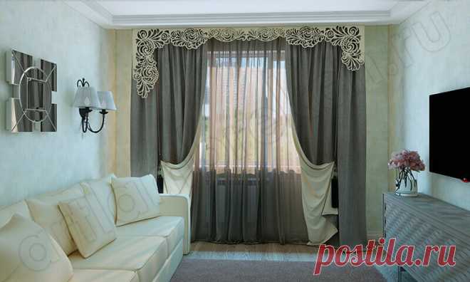 Гостиная с ламбрекеном арт 009