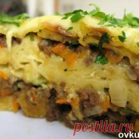 Мясной пирог из тонкого лаваша - МирТесен