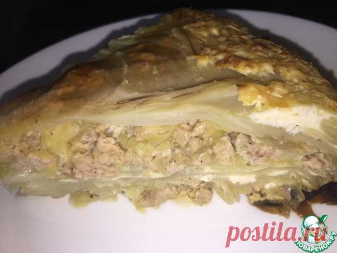 Капустная слоёнка Кулинарный рецепт
