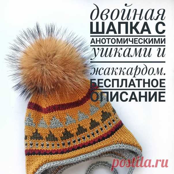 Для шапки такого плана нужно количество петель кратное 4, для представленных схем жаккарда кратное 6, итого число петель должно делиться на 12+1 для соединения в круг. 73, 85, 97 петель, например. Мишкина шапка связана на 84 петлях(размер 50-52), бежевую вязала на 96, р-р 52-54 . Спицы 4.
Набираем петли нитью контрастного цвета(в цвет подклада) обычным образом на спицы на размер меньше основных( у меня 3), соединяем вязание в круг, вешаем маркер.
Вяжем полую резинку:
1 ряд...