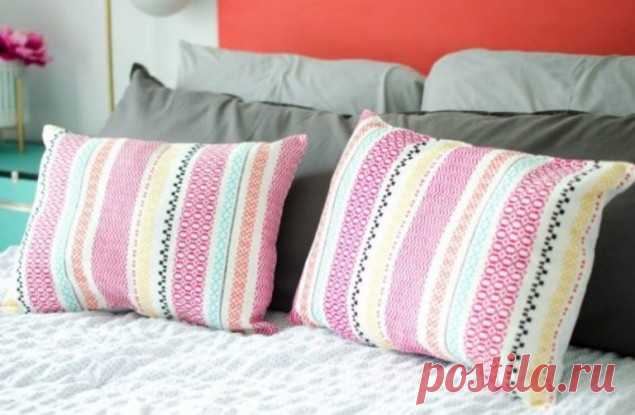 Как сшить диванную подушку своими руками - 5 мастер-классов