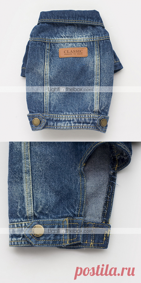 Собаки Джинсовые куртки Синий Одежда для собак Зима / Весна/осень Джинсы Милые / Ковбой / Мода 4704416 2017 – €603.69