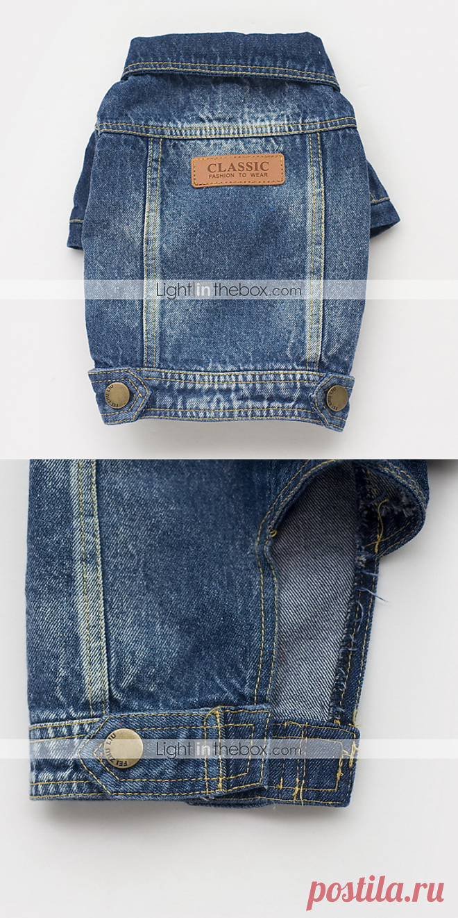 Собаки Джинсовые куртки Синий Одежда для собак Зима / Весна/осень Джинсы Милые / Ковбой / Мода 4704416 2017 – €603.69