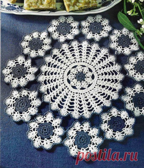 Мастера и умники: Вяжем крючком круглые салфетки
