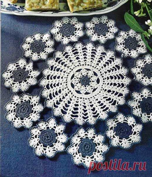 Мастера и умники: Вяжем крючком круглые салфетки