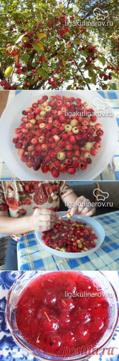 Варенье из &quot;райских&quot; яблок, рецепт пошаговый от Лиги Кулинаров. Рецепт варенья из &quot;райских&quot; яблок, рецепты Лиги Кулинаров.