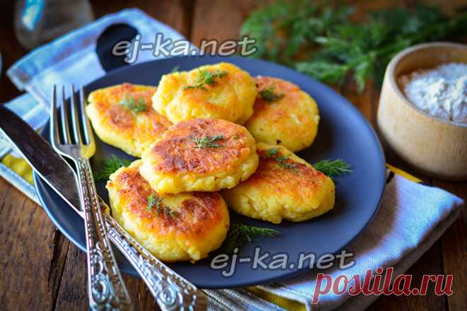 Картофельные котлеты из пюре - рецепт с фото пошагово на сковороде пышные