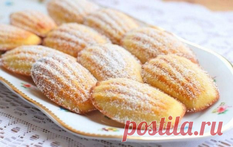 Вкусное домашнее печенье &quot;Мадлен&quot; за 15 минут.