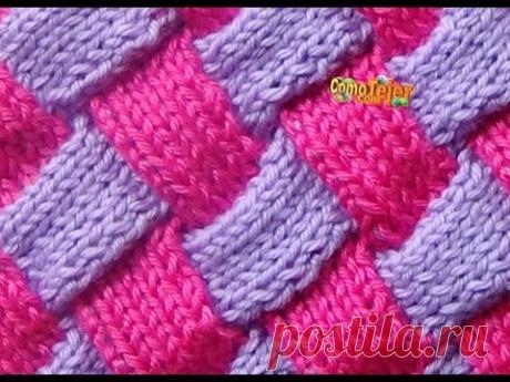 Cómo Tejer ENTRELAC-How to Knit Entrelac 2 Agujas (293)