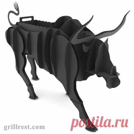Скачать модель (чертеж) мангала &quot;Бык&quot; в форматах CDR и DXF