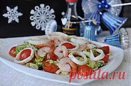 Салат &quot;Куросио&quot; - кулинарный рецепт. Кальмар, морепродукты