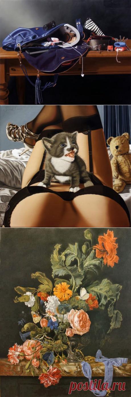 Сумочка, котенок и... цветы 18+.