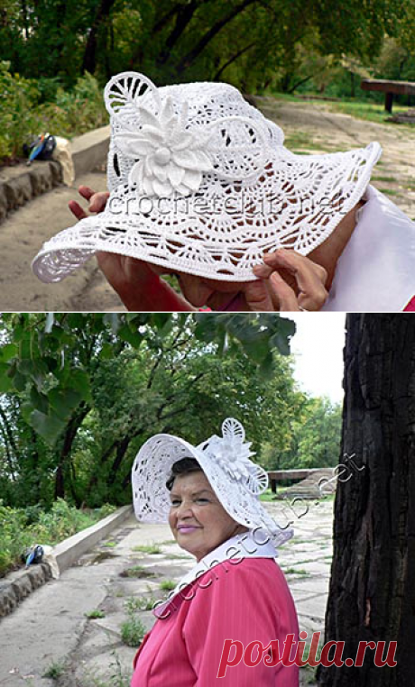 Экстравагантная шляпа, связанная крючком - Вязание Крючком. Блог Настика